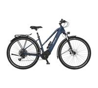 Fischer Viator 8.0i Bicicleta eléctrica para Hombre y Mujer, 45 cm, Motor Central 90 NM, batería de 36 V, E-Bike Trekking, Azul saturado, 45cm-711Wh
