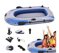 Fischerboot - Bellyboat - Paddelboot | Aufblasbares Angelboot Mit 250 Kg Tragkraft, Fischereisitz, Paddel, Sicherheitsseil & Luftpumpe Für Outdoor-Angelausflüge & Wasserabenteuer