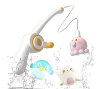 Fischerei Badezimmerspielzeug -Spielzeug Schwimmender Fischkind | Kinder Fischereispie l Multifunktionales leuchtendes Spiel mit Magnetstange für Kinder 2-4 Badezimmer Dusche