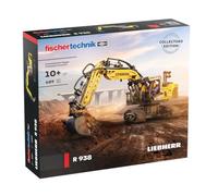fischertechnik 576450 Liebherr R938 Excavadora Neumática - Kit de construcción Realista para niños Desde 10 años y Adultos, 689 Piezas, Amarillo