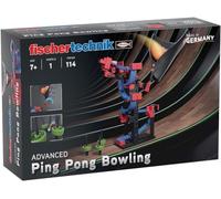 fischertechnik Advanced Ping Pong Bowling 569017 - kit de construcción para niños, juego de bolos con embudo, a partir de 7 años