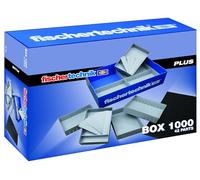fischertechnik Box 1000 30383 - caja de almacenamiento con tapa, organizador, caja clasificadora para piezas de construcción y componentes individuales
