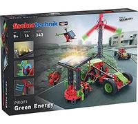 fischertechnik PROFI Green Energy 559879 - juego de construcción para niños, juguete educativo sobre energía renovable, 14 modelos, a partir de 9 años