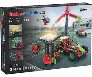 fischertechnik PROFI Green Energy 559879 - juego de construcción para niños, juguete educativo sobre energía renovable, 14 modelos, a partir de 9 años