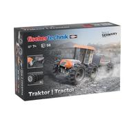fischertechnik Tractor 576107 - Juego de construcción Educativo, Tractor con Remolque para Montar para niños a Partir de 7 años, Naranja