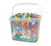 fischerTiP 533784 kit de manualidades para niños, juguete creativo a partir de 3 años, 1200 piezas, multicolor