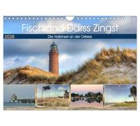 Fischland Darß Zingst - Die Halbinsel an der Ostsee (Wandkalender 2026 DIN A4 quer), CALVENDO Monatskalender: Fischland, Darß, Zingst liegen auf einer Halbinsel an der Ostseeküste.