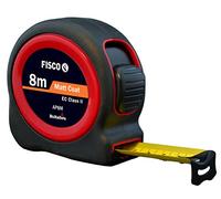 FISCO AP8M/D Flexómetro Clase II con caja de ABS recubierta de goma (8 m x 25 mm), Negro