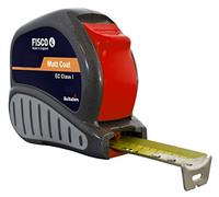 Fisco Tri-Lok - Flexómetro profesional Clase I con caja ABS y empuñadura de goma (10 m x 25 mm)
