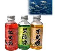 Fish Additive Feeder Additive Feeder - Aditivo para el olor de la comida, señuelo para cebo, mejora la fuerza de atracción para trucha, carpa, perca y bacalao, 3 unidades