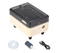 Fish Aerator | Recargable Transparente Live Bait Bubbler Pump | Stainless Steel ABS Portable Air Pump (3.15in) for Salt & Freshwater Camping, Pond, Acuario de Viaje Home Mantenimiento