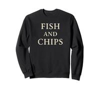 Fish and Chips | Concepto Tipográfico Retro Sudadera