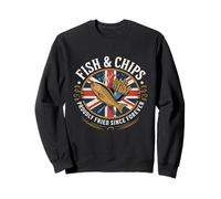 Fish and Chips Orgullosamente Frito Desde Siempre Sudadera