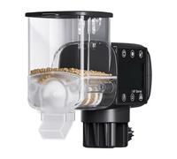 Fish Automatic Feeder - Dispensador de alimentos para acuarios a batería con temporizador digital | Fuente de alimentación inteligente programable para uso diario de viaje de vacaciones, máquina de