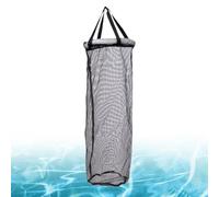 Fish Bait Cage - 25x90cm Keeper, Thick Rubber Mesh Basket, Floating Fishing Net with Strong Load Bearing Foam Frame | Durable Catch Container for Crayfish Minnow Shrimp Stream Harbor Pier