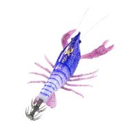 Fish Bait - Small Glow Shrimp Swimbait | Freshwater Sink Squid Bait Jigs - for Freshwater Saltwater Trout Bass Carp Salmon Catfish Lake River Boat Kayak Fishermen Anglers