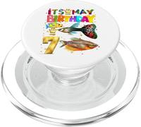 Fish Birthday Boy Party Animal 7º cumpleaños PopSockets PopGrip para MagSafe