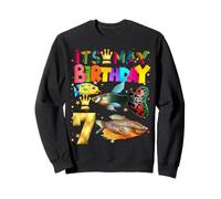 Fish Birthday Boy Party Animal 7º cumpleaños Sudadera