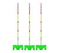 Fish Bite Alarm - Silicone PP 11.4cm, Men Ice Fishing Tip Up Alarm, 3 Pieces Set | Stainless Steel Bell Clips, High Sensitivity Weatherproof Professional, Electronic Fishing Indicator Alert