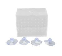Fish Breeder Box | High Transparency Acrylic Hatchery Enclosure with Suction Cups | Isolation Box for Young Fish/Shrimp/Clownfish | Reduces Attacks & Improves Survival Rate (9 * 6 * 7CM)