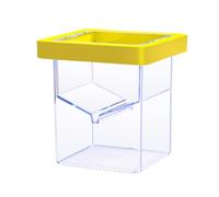 Fish Breeder Box, Transparent Hatching Incubator, 4.33x3.39x3.39 Inches, Aquarium Acclimation Hatchery, Suction Cup Hatch Container for Baby Shrimp and Guppy (Multicolor)