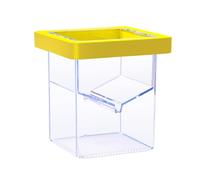 Fish Breeding Box, Sturdy Fish Tank, Suction Cup Hatchery Incubator, ABS Material, Transparent Aquarium Nursery, Secure Acclimation Tank for Baby Shrimp, Guppy, 4.33x3.39x3.39 In