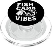 Fish Camp Vibes - Camisa de Pesca para Acampar al Aire Libre, Viaje al Lago PopSockets PopGrip para MagSafe
