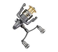 Fish Carrete Rotating, Gear Ratio Double Rocker Arm Fishing, Compact 110 lbs Max Drag, Rust-Proof Catcher for Freshwater, Ice, Lake, Surf, Pier, Inshore Trout Fly Fishing