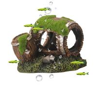 Fish Cave - Realistic Aquarium Decor - Aquarium Corner Cave Tank Decor | for Enrichment Spawning Reproduction Terrarium Catfish Axolotl Corydoras