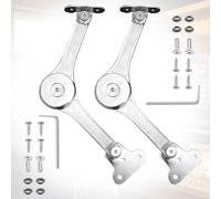 FISH DRAGATE 2 pcs bisagras abatibles de soporte de tapa, con tornillos y llave allen,amortiguador plegable elevado,75°/90°/110°,bisagras abatible para puerta de armario de cocina, puerta de armario