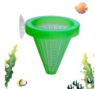 Fish Feeder,Suction Cup Aquarium Red Worm Bowl - Fish Tank Feeding Bowl,for Living Room Tabletop Foyer Entryway Bedroom Landscaping Home