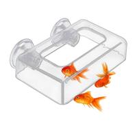 Fish Food Feeder with Suction Cup - Anti-Drift Tank Fixed Food Dispenser, Wide Feeding Area Dispensing Tool For Aquarium, Floating Fodder Feeder Ring, Free Fishh Feederr For Home Fish Tank