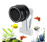 Fish Food Holder, Magnetic Feeder, 3,15 x 1,65 x 1,57 pulgadas, Versatile Compact Design, Automatic Feeding Support for Turtle, Shrimp, Freshwater, Saltwater Maintenance, White