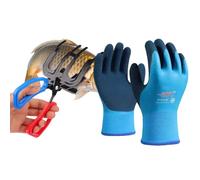 Fish Grabber - Pinzas De De Metal | Pinza De Control Antrapante | para Pescadores De Agua Salada Y Agua Dulce, Incluye Guantes De Protección | Manipulación De Criaturas Acuáticas Glis