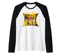 Fish Hard Die Happy Carpe The Fish Today Diem Camiseta Manga Raglan