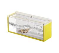Fish Hatching Box, Clear Fish Viewing Container, Portable Aquarium Breeder, Acrylic with Lid and Scale, Indoor Outdoor Use, Small Isolation Box 6.5x2.76x1.97 Inches