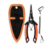 Fish Hook Remover Pliers, Rustproof Line Cutter With Heavy Duty Design | Split Ring Pliers Fishing Tools for Outdoor Ice Shore River Lake Angling Catfishing Fish Hook Remover Pliers, Rustproof Line