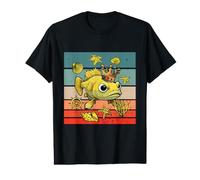 Fish King Marine Ocean Scales Regal Crown Majestad Pesca Camiseta gráfica económica