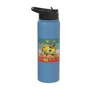 Fish King Marine Ocean Scales Regal Crown Majestad Pesca Stainless Steel Insulated Water Bottle
