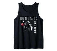 Fish Life Matter. Japanese Tuna Art Fisherman Marine Biology Camiseta sin Mangas