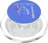Fish Life Matter. Japanese Tuna Art Fisherman Marine Biology PopSockets PopGrip para MagSafe