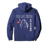 Fish Life Matter. Japanese Tuna Art Fisherman Marine Biology Sudadera con Capucha