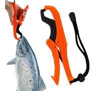 Fish Lip Gripper - Floating Saltwater Lip Grip Tool | Caught Fish Mouth Plier | Lightweight Kayak Accessories for Father Family Coworkers Boyfriend | Floating Grabber with Lanyard Lightweight