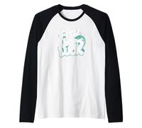 Fish Me Luck - Divertido Ambiente de Pesca de Pescador Camiseta Manga Raglan