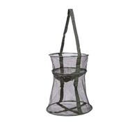 Fish Net - Flat Bottom Basket with Handle - Portable Fishing Net Mesh Cage | for Shrimp Crab Protection Outdoor Freshwater Saltwater Sea Lake River Men Women Beginner