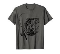 Fish On Worries Gone Funny Relajante Alivio del estrés Pesca Camiseta
