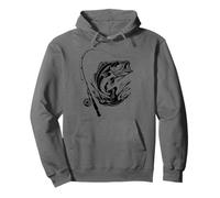 Fish On Worries Gone Funny Relajante Alivio del estrés Pesca Sudadera con Capucha