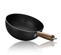 Fish Scale Pattern Flat Bottom Non-Stick Pan,20-28 Cm - Fish Scale Non-Stick Pan,for Cooking,Suitable Cooker Gas Stir Fry Pans (B,20cm)