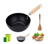 Fish Scale Pattern Flat Bottom Non-Stick Pan,2025Upgraded Non-Sticks Household Cooking Pan,Uncoated Non-Stick Household Cooking Pans, for Induction & Gas Stoves (10.4in)