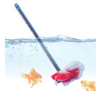 Fish Shape Training Stick Toy - Acuario Pared para Betta | Accesorio de resina interactiva para pantalla de combate, juego de tanques, ejercicios de ejercicio, decorativo, diversión acuática